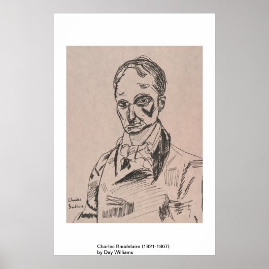 Charles Baudelaire (1821-1867) Poster (Voorkant)