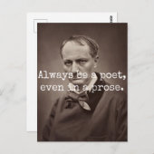 Charles Baudelaire Briefkaart (Voorkant / Achterkant)