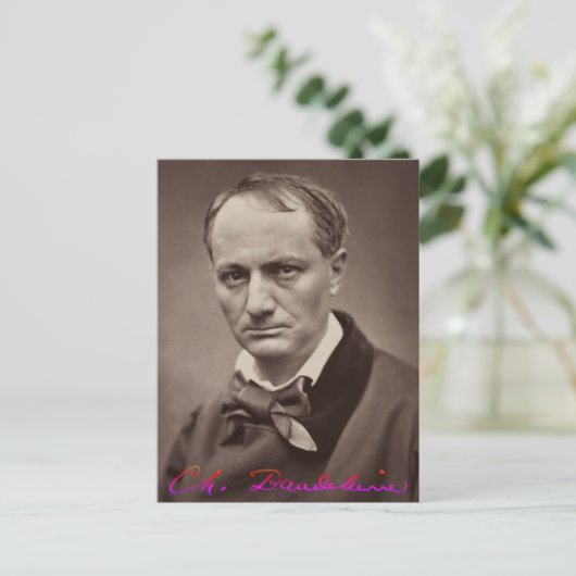 Charles Baudelaire Briefkaart (Staand voorkant)
