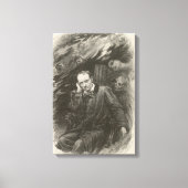 Charles Baudelaire (door Georges Rochegrosse) Canvas Afdruk (Voorkant)