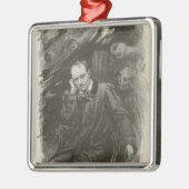 Charles Baudelaire (door Georges Rochegrosse) Metalen Ornament (Links)
