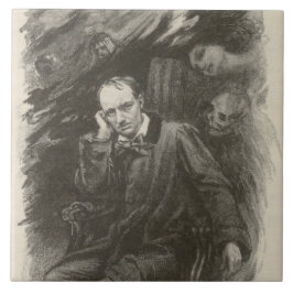 Charles Baudelaire (door Georges Rochegrosse) Tegeltje