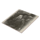 Charles Baudelaire (door Georges Rochegrosse) Tegeltje (Zijkant)