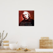 Charles Baudelaire "Een boek is" Poster van het ci (Keuken)