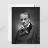 Charles Baudelaire -  foto 1878 Briefkaart (Voorkant / Achterkant)