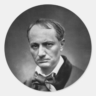 Charles Baudelaire - foto 1878 Ronde Sticker