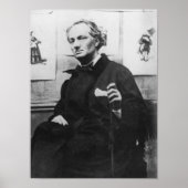 Charles Baudelaire met Engravings, c.1863 Poster (Voorkant)