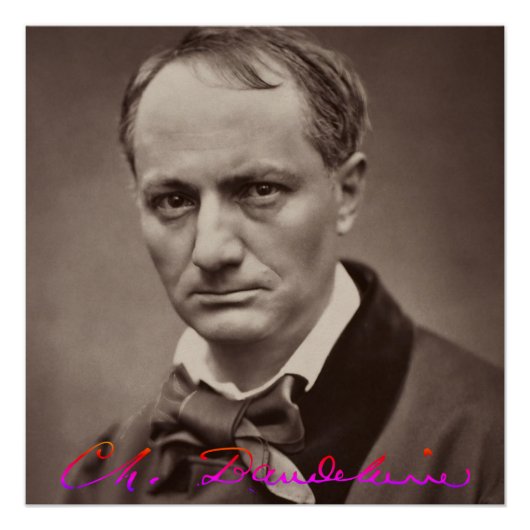 Charles Baudelaire Poster (Voorkant)