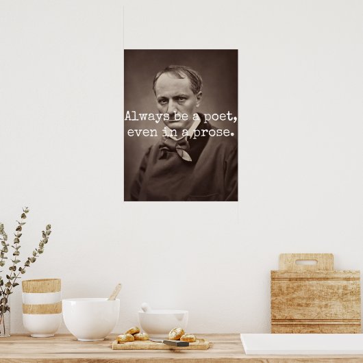 Charles Baudelaire Poster (Keuken)