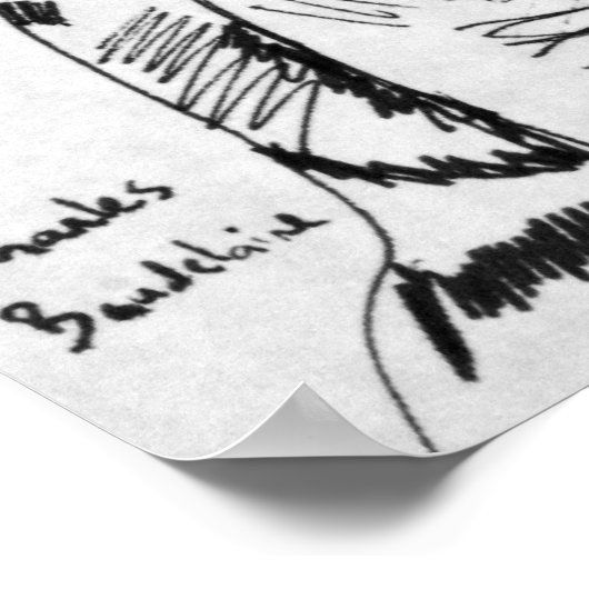 Charles Baudelaire Poster (Hoek)