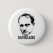 Charles Baudelaire Ronde Button 5,7 Cm (Voorkant)