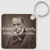 Charles Baudelaire Sleutelhanger (Achterkant)