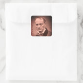 Charles Baudelaire Square Sticker (Tas)