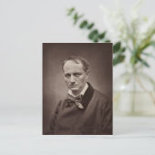 Charles Baudelaire van Étienne Carjat Briefkaart (Staand voorkant)