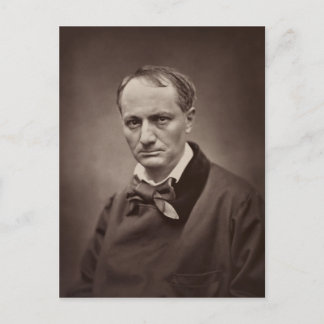 Charles Baudelaire van Étienne Carjat Briefkaart