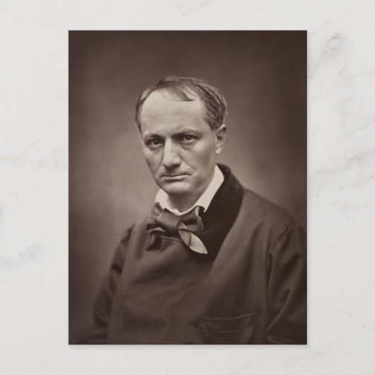 Charles Baudelaire van Étienne Carjat Briefkaart (Voorkant)
