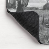 Charles Belden met paard en schedel. Muismat (Hoek)