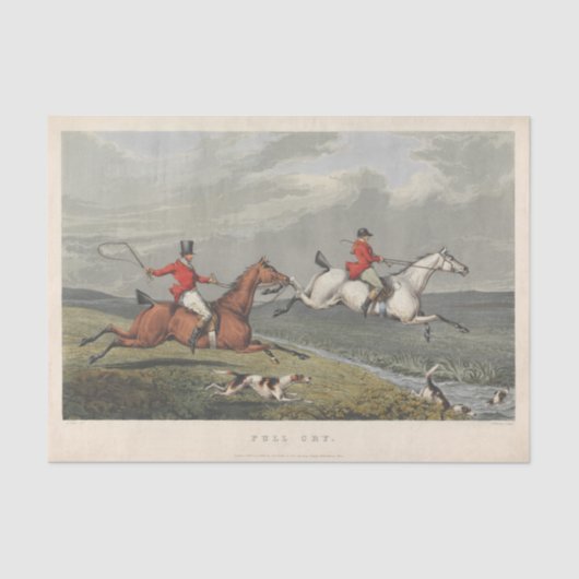 Charles Bentley | Fox Hunting: Full Cry Tissuepapier (Voorkant)