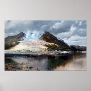 Charles Blomfield White Terraces, Rotomahana Poster
