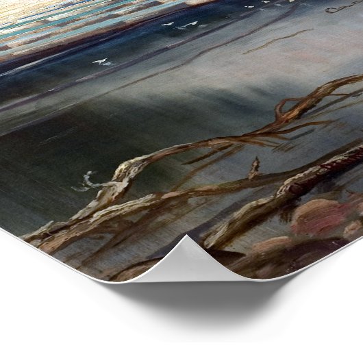 Charles Blomfield White Terraces, Rotomahana Poster (Hoek)