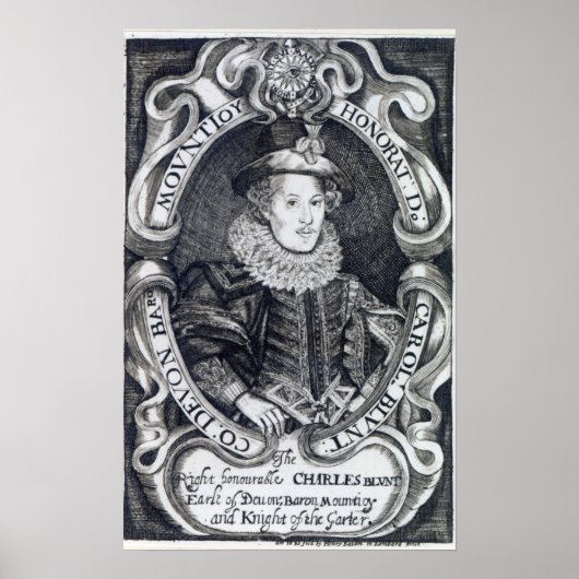 Charles Blount, 8th Baron Mountjoy Poster (Voorkant)