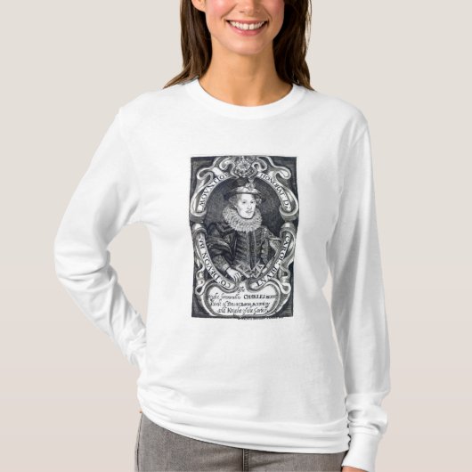Charles Blount, 8th Baron Mountjoy T-shirt (Voorkant)
