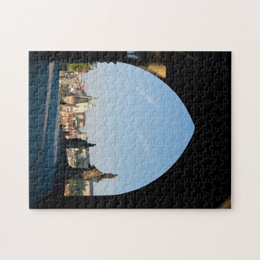 Charles bridge en Prague castle, Tsjechië R. Legpuzzel (Horizontaal)