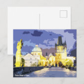 Charles Bridge in Praag Briefkaart (Voorkant / Achterkant)