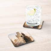 Charles Bridge in the Sunrise Hard plastic coaster Bier Onderzetter (Rechterzijde)