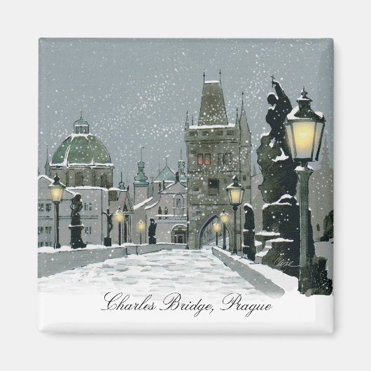 Charles Bridge-magneet Magneet (Voorkant)