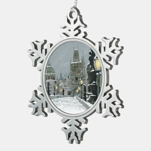 Charles Bridge Pewter Ornament (Rechts)