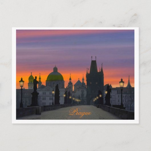 Charles Bridge Post Card Briefkaart (Voorkant)