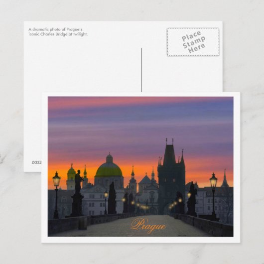Charles Bridge Post Card Briefkaart (Voorkant / Achterkant)