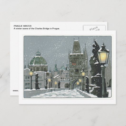 Charles Bridge-postkaart Briefkaart (Voorkant / Achterkant)