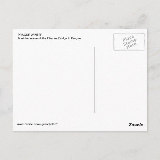 Charles Bridge-postkaart Briefkaart (Achterkant)