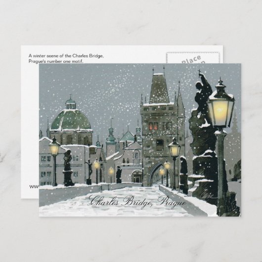 Charles Bridge-postkaart Briefkaart (Voorkant / Achterkant)