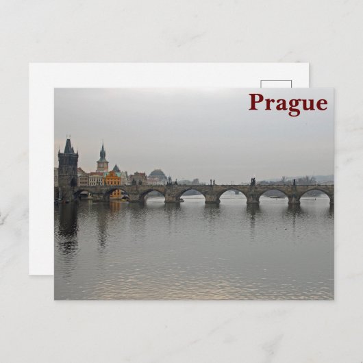 Charles Bridge, Praag Briefkaart (Voorkant / Achterkant)