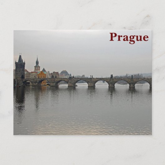 Charles Bridge, Praag Briefkaart (Voorkant)