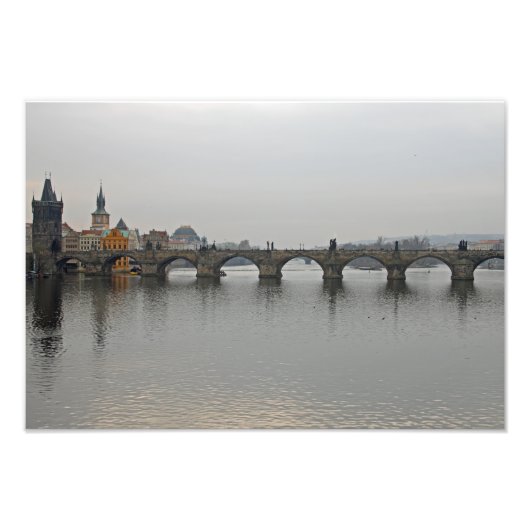Charles Bridge, Praag Foto Afdruk (Voorkant)