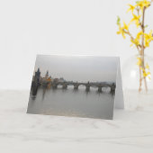Charles Bridge, Praag Kaart (Gele Bloem)
