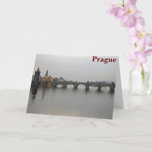 Charles Bridge, Praag Kaart (Orchidee)