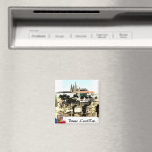 Charles Bridge, Praag Magnet, Kasteel Panorama Magneet (Insitu (Vaatwasser))