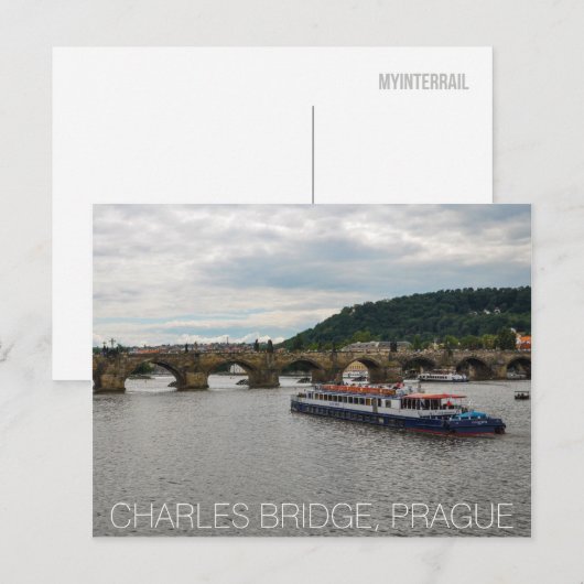 Charles Bridge Prague Briefkaart (Voorkant / Achterkant)
