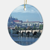 Charles Bridge Prague Castle Ceramic Ornament (Links)