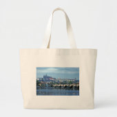 Charles Bridge Prague Castle. Grote Tote Bag (Voorkant)