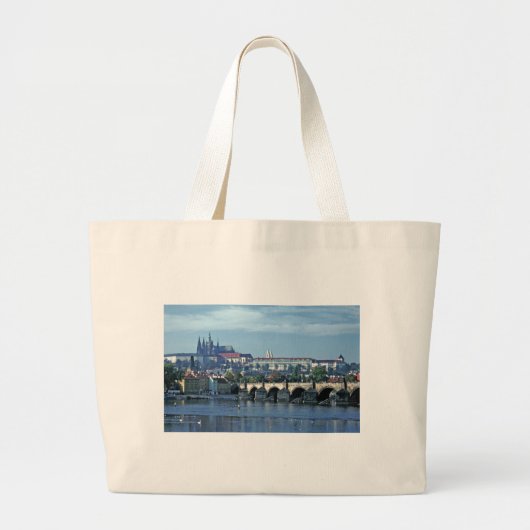Charles Bridge Prague Castle. Grote Tote Bag (Voorkant)