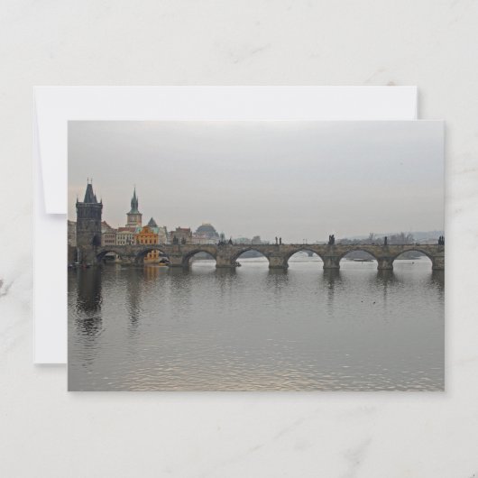 Charles Bridge, Prague-kaart (Voorkant)