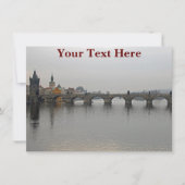  Charles Bridge, Prague-kaart (Voorkant)