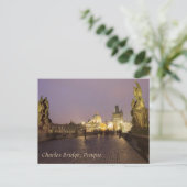 Charles Bridge, Prague souvenir foto Briefkaart (Staand voorkant)