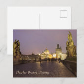 Charles Bridge, Prague souvenir foto Briefkaart (Voorkant / Achterkant)